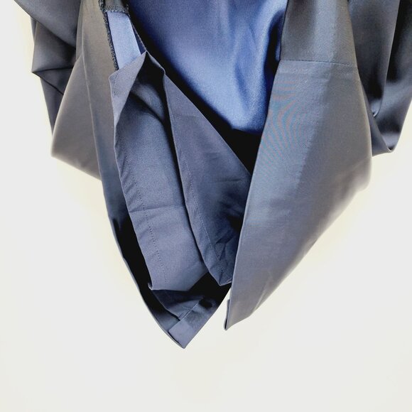 Maggy London Navy Blue Bridesmaid / Formal Dress Sleeveless Size 12 satin New - Picture 12 of 13